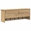 vidaXL Wall-Mounted Coat Rack with Shelf Artisan Oak 80 x 20 x 30 cm