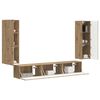 vidaXL TV Cabinet Set Wall-mounted 4 pcs Artisan Oak Engineered Wood