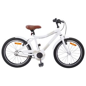 vidaXL Kids Bike 18 Inches for 5-7 Years Old white