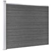 vidaXL Fence Panel Set WPC 872x146 cm Black