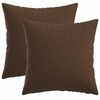 vidaXL Cushion with Pillow HEERLEN 2 pcs Brown Fabric