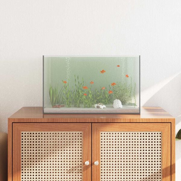 vidaXL Aquarium with Storage Transparent 50 x 30 x 30 cm Glass