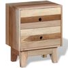 vidaXL Bedside Cabinet Solid Reclaimed Wood