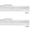 vidaXL Drawer Slide 12 pcs White 250 mm Steel