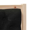 vidaXL Headboard Other Brown and black 75 cm Solid pine wood