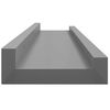 vidaXL Wall Shelves 4 pcs Grey 60x9x3 cm