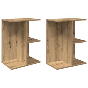 vidaXL Bedside Tables 2 pcs Artisan Oak 46.5x29x61 cm Engineered Wood