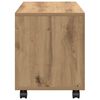 vidaXL&nbsp;Rolling&nbsp;Cabinet&nbsp;Artisian Oak 72x33x42.5 cm Engineered Wood