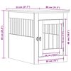 vidaXL Dog Crate Furniture Sonoma Oak 55x80x68 cm Engineered Wood