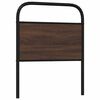 vidaXL Replace Headboard Brown Oak 80 cm Steel and Engineered Wood