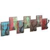 vidaXL Coat Rack with 7 Hooks Solid Reclaimed Wood
