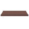 vidaXL Automatic Retractable Awning with LEDs Brown 500x350 cm
