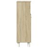 vidaXL Bathroom Cabinet Sonoma Oak 30.5x30x95 cm Engineered Wood