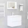 vidaXL Bathroom Mirror White 60x10.5x37 cm Engineered Wood