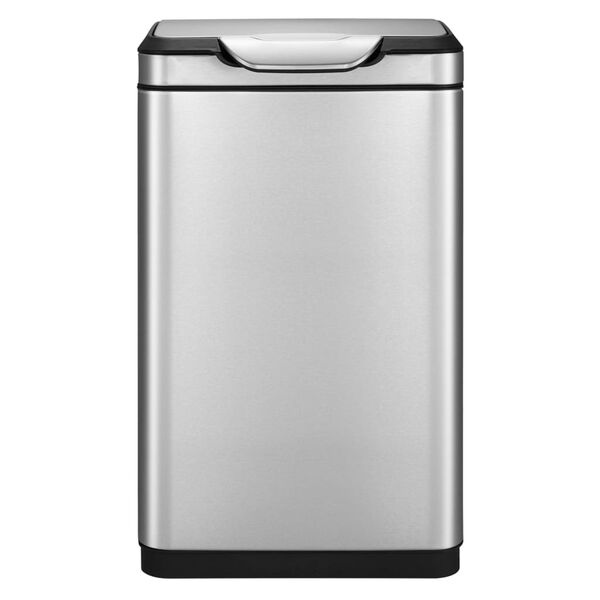EKO Waste Bin Touch Bar Pro 2x20 L Matte Silver