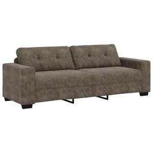 vidaXL Sofa with Cushion Dark grey Faux leather