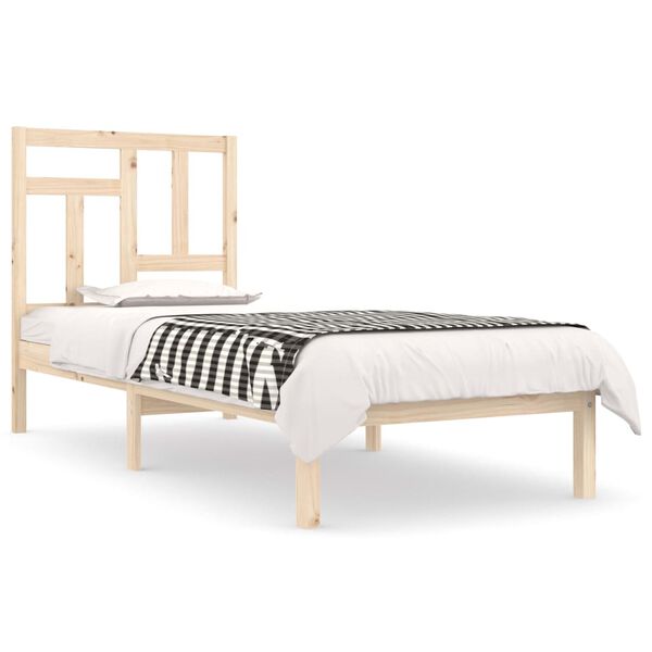 vidaXL Bed Frame without Mattress 90x200 cm Solid Wood Pine
