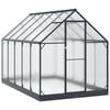 vidaXL Garden Greenhouse with Door Anthracite 183.5 x 303.5 x 207 cm