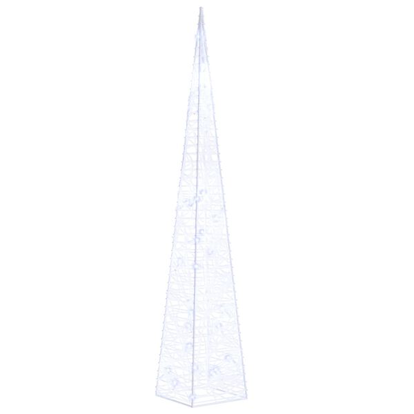 vidaXL Acrylic Decorative LED Light Cone Blue 60 cm