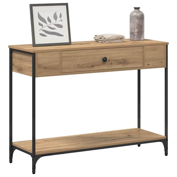 vidaXL Console Table Artisan Oak 100 x 34.5 x 75 cm Engineered wood