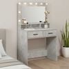 vidaXL Dressing Table Concrete Grey 79 x 41 x 135 cm Engineered Wood