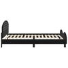 vidaXL Children's Bed Frame with Headboard Black 90 x 200 cm Velvet