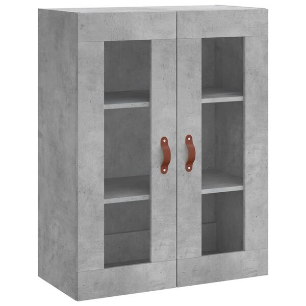 vidaXL Wall Mounted Cabinet Concrete Grey 69.5x34x90 cm