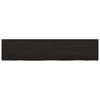 vidaXL Wall Shelf Dark Brown 180x40x(2-6) cm Treated Solid Wood Oak
