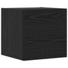 vidaXL TV Cabinet Set Wall-mounted 3 pcs Black Oak Engineered Wood
