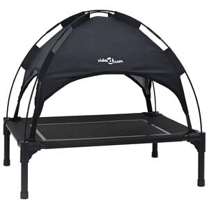 vidaXL Dog Bed 71 x 64 x 71 cm Steel Black