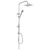 vidaXL Dual Head Shower Set with Hand Shower Stainless Steel