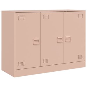 vidaXL Sideboard Pink 99x39x73 cm Steel