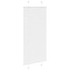 vidaXL Pleated Blind White 60x150 cm Fabric Width 59.4 cm Polyester