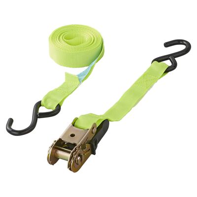ProPlus Tie Down Strap with Ratchet + 2 Hooks Set of 4 5 m 320205