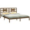 vidaXL Bed Frame without Mattress Honey Brown 200x200 cm Solid Wood