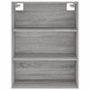 vidaXL Highboard Grey Sonoma 69.5x34x180 cm Engineered Wood