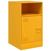 vidaXL Bedside Cabinets 2 pcs Mustard Yellow 34.5x39x62 cm Steel