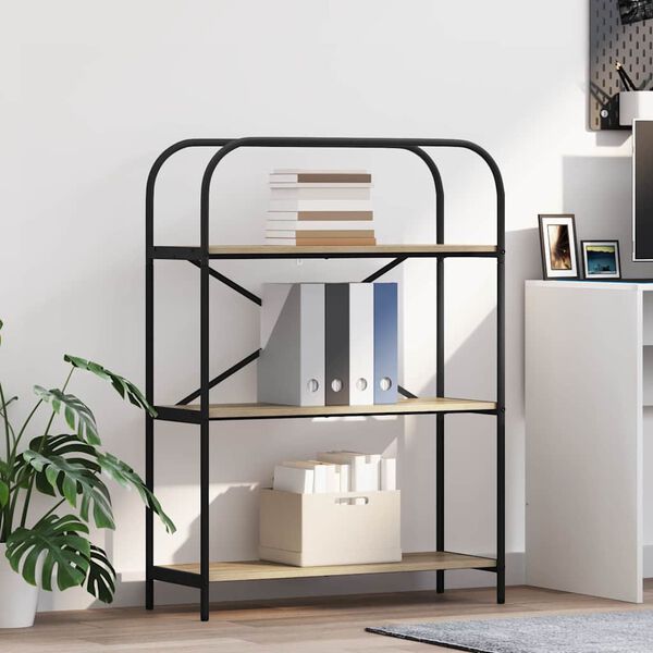 vidaXL Bookshelf Sonoma Oak 80 x 30 x 109 cm Engineered wood