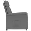 vidaXL Recliner Chair Dark Grey Dark grey 70.5 x 96.5 x 95 cm Fabric