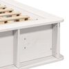 vidaXL Bed Frame White 160 x 200 cm Solid Pine Wood
