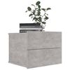 vidaXL Bedside Cabinets 2 pcs Concrete Grey 40x30x30 cm Engineered Wood