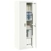 vidaXL Storage Cabinet 2 pcs White 60 x 40 x180 cm Cold-Rolled Steel