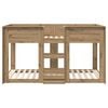 vidaXL Bunk Bed for Kids Artisan Oak 100 x 200 cm Engineered Wood