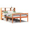 vidaXL Bookcase Bed without Mattress Wax Brown 120x200 cm Solid Wood
