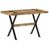 vidaXL Dining Table | Rough Mango Wood | 120 x 60 x 76 cm | Heavy Duty