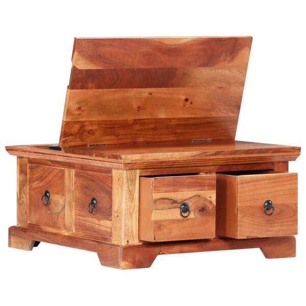 vidaXL Coffee Table 66x70x35 cm Solid Acacia Wood