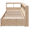 vidaXL Bookcase Bed without Mattress 90x190 cm Solid Wood Pine