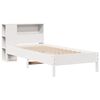 vidaXL Bookcase Bed without Mattress White 75x190 cm Small Single Solid Wood Pine