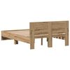 vidaXL Bed Frame Artisan Oak 193 x 125 x 70 cm Engineered Wood