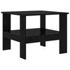 vidaXL Coffee Table Black Oak 57 x 55 x 45 cm Engineered Wood